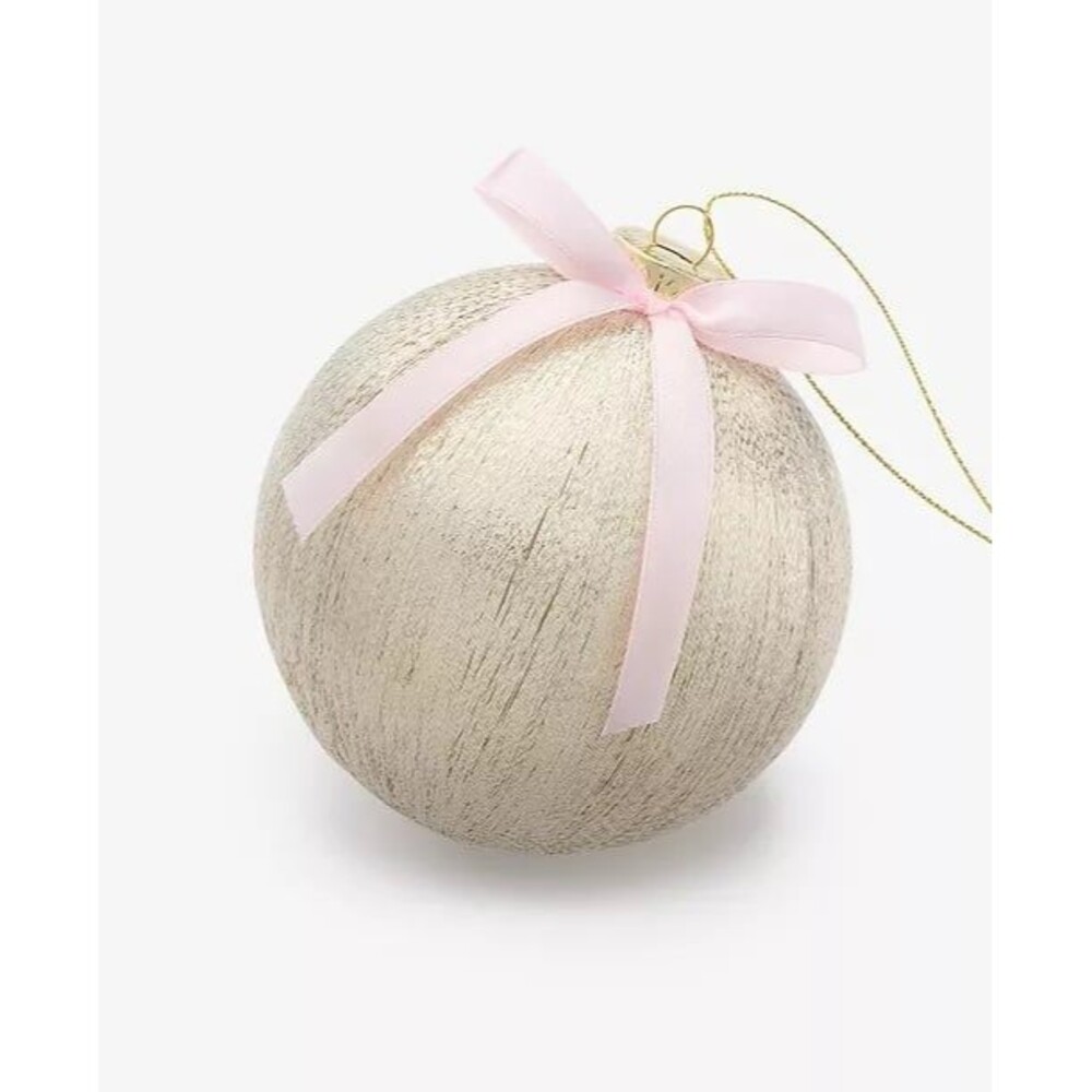 Macy’s Holiday lane Gilded Glamour Bow-Trim Satin Ball Ornament